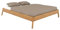 Lomadox Einzelbett Bettgestell Massivholzbett 100x220cm, Wildeiche massiv geölt, Massivholz/Echtholz