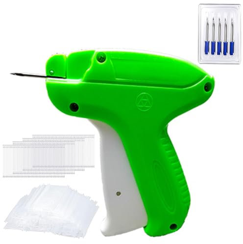 Etikettierpistole Geschenkanhänger Etikettiermaschine, Etikettierpistol Heftpistole Etikettiermaschine, Marke Tags Label Tagging Gun, mit 5 Ersatznadeln und 1200 Heftfäden, zum Marke Hut Kleidung