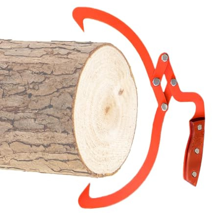 Tiajingzi Pince de préhension en bois - Outil en acier inoxydable avec forme ergonomique et longueur de 51 cm - Pince à bois manuelle - Pour la sylviculture, les branches des zones forestières
