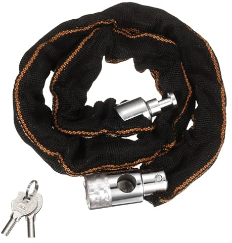 PATIKIL Chain Lock, (25mm x 60cm, 2ft) (1 Pcs), Thick Manganese Steel Anti-Theft Bike Chain Lock with 2 Keys, Suit for - Bikes/Trailers/Motorcycles/Garage Security