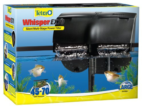 Tetra Whisper EX 70 Filter For 45 To 70 Gallon aquariums, Silent Multi-Stage Filtration