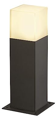 SLV Borne extérieure Grafit 30/Éclairage d'extérieur pour Les allées, Murs, entrées, Lampe de Jardin extérieur LED/E27 IP44 11W Anthracite 231215