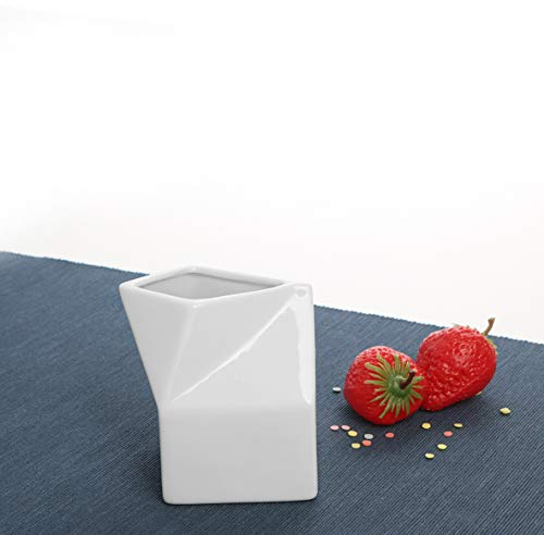 Holst Porzellan SL 2025 Gießer 0,30 l Milchtüte, weiß, 7.5 x 7.5 x 11.5 cm, 4 Einheiten