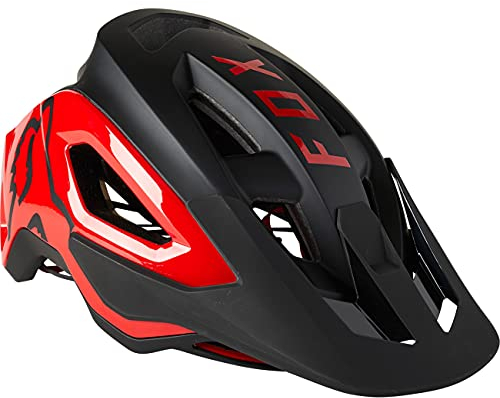 Fox Racing - SPEEDFRAME PRO, CE Helme - Erwachsene Unisex - Schutzausrüstung, Fahrradhelm, Mountainbike-Helm, MTB-Schutzhelm, Schwarz/Rot, S