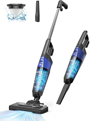 Corded Stick Vacuum Cleaner, Aspiron Small Vacuum Cleaner with 20kPa Powerful Suction & 0.88QT Dust Cup and 32ft Power Cord, 5-in-1 Handheld Lightweight Bagless vacuum cleaner carpet and floor for Pet