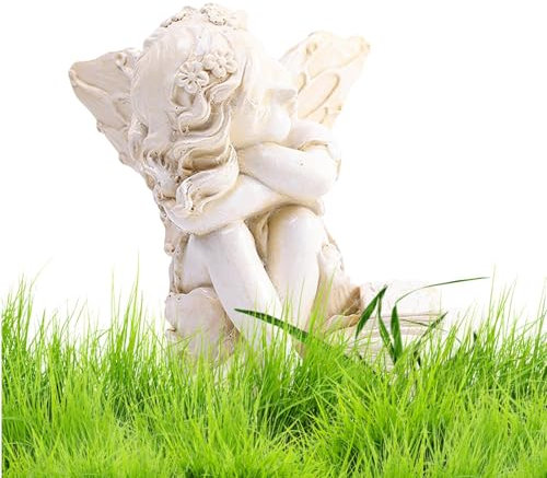 Gartenengel-Außenstatue | Engel-Skulpturen-Ornament für draußen | Engel-Gartenstatue-, wasserdichte Outdoor-Garten-Betende Engel-Figur