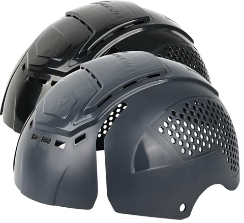 GREEN DEVIL Matrix Lite Head Protection Bumper Cap Universal Safety Bumper Cap Insert Hard Shell ABS Hard Shell Breathable Light Anti-Shock Fits Any Baseball Cap or Hardhats (Black + Grey)