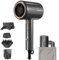 Secador de pelo de iones 2400W con Bolsa de Viaj/Soporte, [2025 New] Secador de Viaje con 3 accesorios, Hair Dryer con 3 Temperaturas /2 Velocidades para viajes familiares y peluquerías