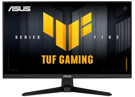 ASUS TUF Gaming VG249QM5A 24 Zoll Full HD Monitor (240 Hz, 0.3ms GtG, Adaptive Sync, FreeSync Premium, Fast-IPS Panel, 16:9, 1920x1080, DisplayPort, HDMI, Speaker)