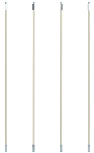 Healifty 4pcs Chimney Cleaning Brush Rods Sturdy Professional Chimney Sweeping Tools for Dryer Vent Fireplace Rotation Kitchen Pipe Maintenance