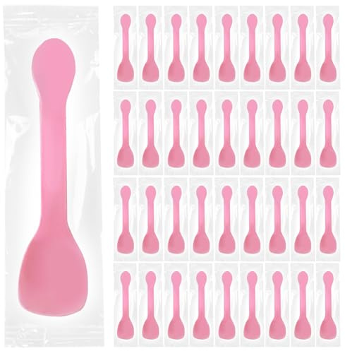 100 cucharas de postre, pequeñas cucharas de helado reutilizables, cucharas reutilizables para helados, pasteles, gelatina, mousse de yogur (10 cm)