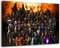 PrintArtGalery Dark Mortal Kombat Leinwandbild auf Holzrahmen gespannt Größe: 60x40 cm