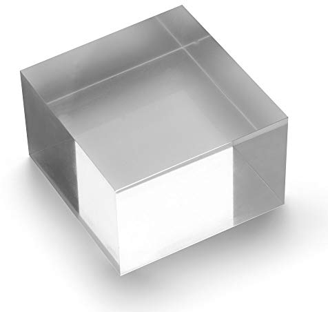 Acrylblock 75x75x50mm transparent, rundum glänzend polierte Seitenkanten/Acryl/Acrylglas - Zeigis®