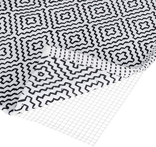 Relaxdays Rete Antiscivolo per Tappeti, Sottotappeto Accorciabile, Previene Incidenti Domestici, Sotto-tappeto, L x P: 120x180 cm, Bianco