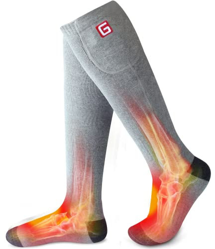 Heated Socks Men's Winter Socks Winter Cold Weather Sox Washable Arthritis Feet Warmer for Hunting Camping Oudoot Work