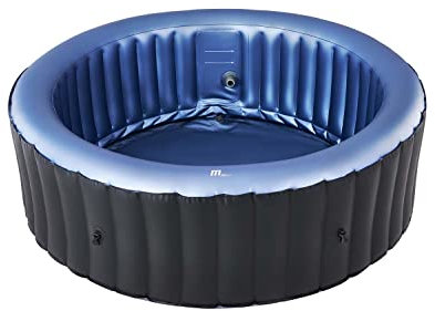 CONCEPT USINE | Spa Gonfiabile Rotondo Riscaldante Ø104 cm 6 Posti + Coperchio di Protezione | Formentera | Rilassamento Benessere Interno Esterno | PVC Rinforzato| Capacità 930 L | 138 Getti