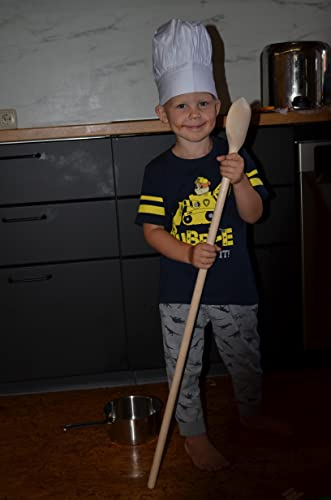 teemando® großer stabiler Holz-Kochlöffel, 80 cm mit Garantie. Grantiert unkaputtbar bei normaler Anwendung. Aus Buchenholz.