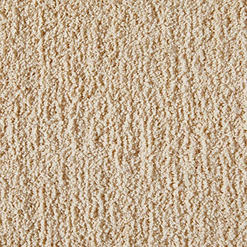 Auslegware Teppichboden weich in Beige ideal für Kinderzimmer und Schlafzimmer in 400 cm Breite Shaggy Auslegware flauschig (4 m x 9 m)