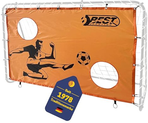 Best Sporting Torwand mit 2 Schusslöchern I Torschusswand 160 x 100 cm I Passend für Fußballtore mit 180 x 120 cm I Fußball-Trainingswand I Outdoor-Tor