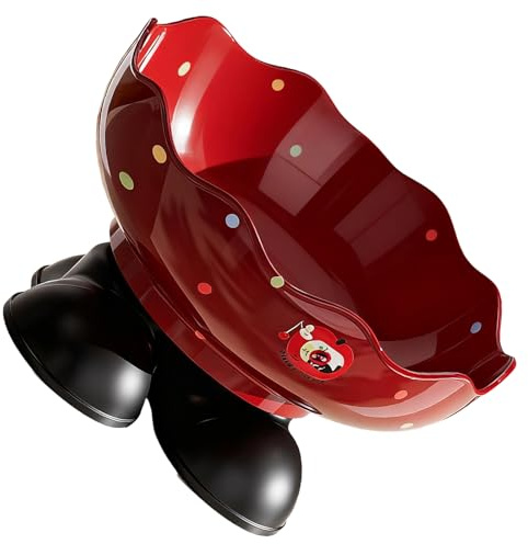 Xuancai Bol à bonbons décoratif de Noël de grande capacité - Assiette à fruits pour festival, rassemblements - Matériaux ABS - Support pour collations - Présentoir de biscuits de Noël