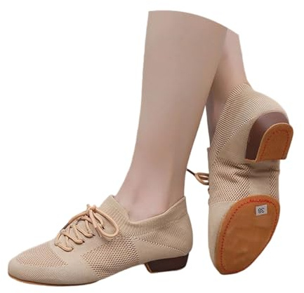 sneakers donna scarpe da ballo donna scarpe da ballo con tacco basso latino jazz balletto moderno balletto sala da ballo, esibizioni suola morbida pelle scarpe comode da ginnastica