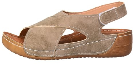 Sandalias Ortopédicas Plataforma para Mujer Zapatos Verano Cómodas Deportivas Antideslizantes Sandalia de Playa con Tacón de Cuña Zapatillas con Punta Abierta Transpirables para el Aire Libre