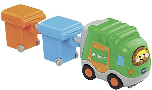 VTech Baby 80-187764 - TUT Flitzer - Müllauto und 2 Mülltonnen, grün