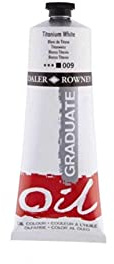 Daler-Rowney Graduate Oil Paint, Aluminium Tube, 6.76oz - 200 ml, Titanium White
