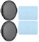 PATIKIL Camera Lens Cap, 2 Pack Sides Pinch Front Lens Cover with Microfiber Cleaning Cloth for 72mm Thread Universal DSLR Lenses, Black for Nikon, for Fujifilm, for Pentax, for Leica