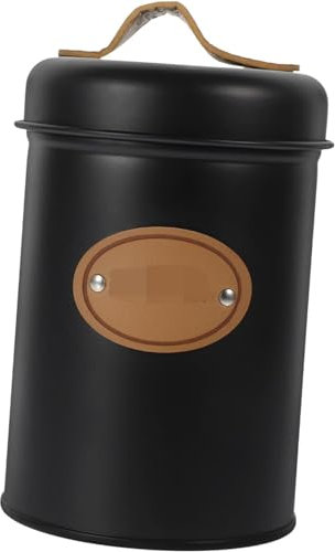 Tehållare Kaffeburkar Förvaring Dammning Tepåse Metall Kaffeburk Teförvaringshållare-Svart/1122