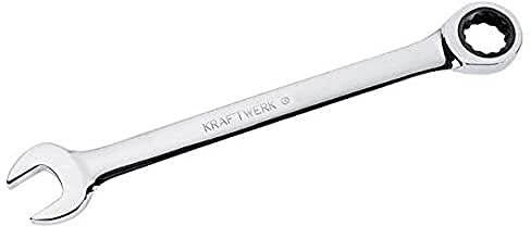 KRAFTWERK 3413 Clickraft Gabelring-Ratschenschlüssel 13 mm, Edelstahl