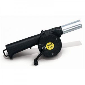 Cook'in garden - Soufflet à Manivelle pour Barbecue - Souffleur Braise Manuel, sans Électricité - Soufflet Cuisine Extérieure pour Allumage Facile - 25 cm, Neutre