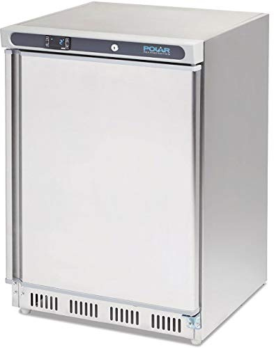 Polar CD081 C-Series 150W Stainless Steel Under Counter Commercial Freezer 140 Litre / R600a | Class A Energy Efficiency