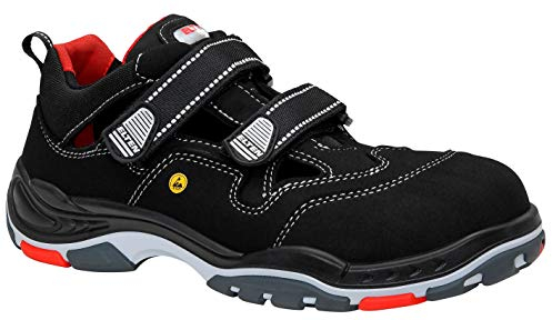 ELTEN Sicherheitsschuhe Scott ESD S1PS, Damen und Herren, Textil, Kunststoffkappe (Leichter als Stahlkappe), leicht, sportlich 44, Schwarz