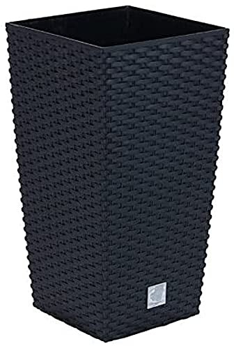 91,5 -Liter -Zeit Pot mit Einsatz 40 x 40 x 75 cm in Anthrazitfarbe