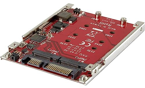 Renkforce RF-2841812 2 Porte Controller Raid Adatto per (SSD): 2230, 2242, 2260, 2280 incl. Telaio per Incasso