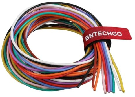 BNTECHGO 18 AWG Silicone Wire Kit 10 Color Each 5ft Stranded Tinned Copper
