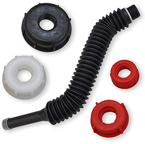 plasteo® Ausgießer UNIVERSAL Zubehörset für alle Camping- Wasser-Kanisteröffnungen mit Verschluss: DIN 45 51 61 71
