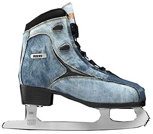 Roces Women's Denim Glamour Figure Ice Skates Lace-Up Superior Italian Navy (8)