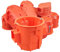 50x 1-Fach Abzweigdose zur Unterputzmontage, Hohlwanddose, Gerätedose, Schalterdose, Abzweigdose Orange UP HW Ø 63mm 62mm Tiefe, für die Unterputzmontage, PK60-6LP 50st.