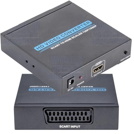 OISE ART STORE Trade Shop – Conversor adaptador de toma euroconector hembra a HDMI hembra para audio y vídeo