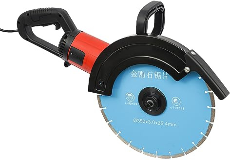 Rainureuse électrique 3,5 kW 350 mm 3800 tr/min pour fente murale, profondeur de coupe 140 mm, coupe sans poussière, machine à fendre électrique