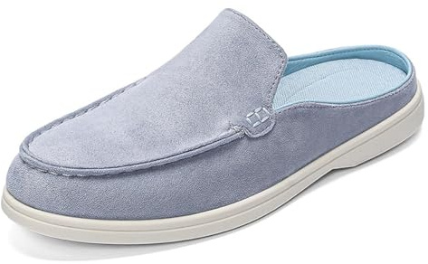Générique Mules Plates Homme Vintage Sabot Respirant Antidérapants Confortable Bout Fermé Clogs Mode Souple Léger Extérieur Plage Travail Vacances Décontracté Chaussure De Jardin D'Été