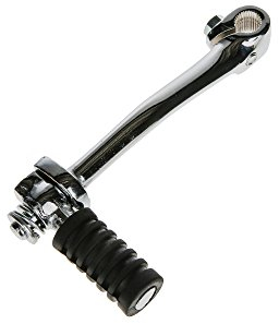 EAO Kickstarterhebel klappbar mit Gummi in Chrom - für Simson S51, S50, S53, S70, S83, MS50