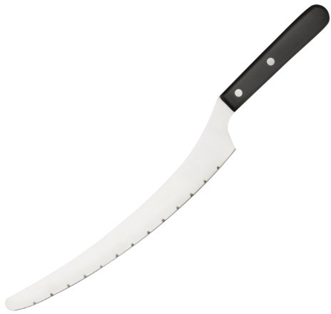 Ateco Stainless Steel Cake Knife, 10-Inch, Black