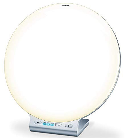 Beurer TL70 LED SAD Lamp | Helps Combat Seasonal affective Disorder | 10,000 lux | Table-top Daylight lamp | Slim Design | UV-Free LED Light Therapy | Medically Certified, White