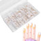 200 pièces pratique de la main conseils des doigts pratique de la formation fausse main pointe des ongles novice bricolage faux faux ongles manucure outil Nail Art formation main(blanc)