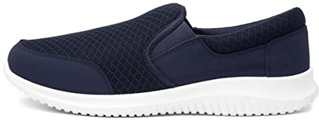 XL Mens Blue Knitted Slip On Casual Shoe - Size 8 UK - Blue