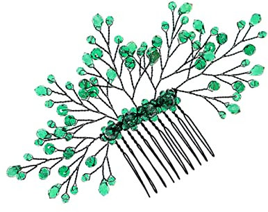 Baluue Eleganter Haarschmuck Mit Kristallen Grüner Haarreif Für Hochzeiten Und Partys Perfektes Accessoire Für Brautkleider Und Festliche Anlässe