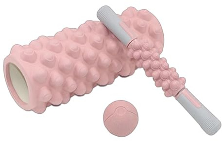 Muscle Roller Foam – regenerering med hög densitet – fasciarullar för muskelregenerering – avslappningsbollset för pilates styrketräning hemma gym resor